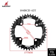 Wuzei 104BCD MTB Chainring Narrow Wide 104 BCD Crown Mountain Bike Sprocket 30 32 34 36 38 40 42T Bi