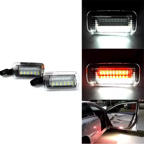Led Door Courtesy Light Bulbs White/Red For Toyota Land Cruiser 200 Series 150 Series Prado MK4 J150