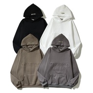 ＜729＞FOG FEAR OF GOD ผู้ชาย Hoodie Double Line ESSENTIALS นูนคู่เสื้อกันหนาวหมวกเสื้อผ้า