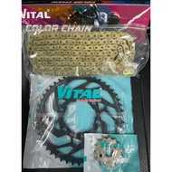 GPX GPX Gentleman 200 Sprocket 14 Sprocket 47T 48 (6 Screw Drives) Chain with VITAL Genuine Rubber S