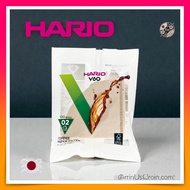 HARIO V60 Paper Filters 02 – Brown, 100 Sheets, 1–4 Cups, Made in Japan (VCF-02-100M)