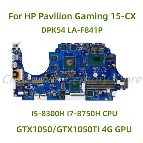 LA-F841P motherboard suitable for HP Gaming 15-CX laptop with I5-8300H I7-8750H CPU GTX1050/GTX1050T
