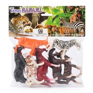 [1 bag contains 7] Rubber Animals Animals Animals Educational Children's Toys Jungle Animals Zoo Ani