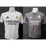 ( JERSI REAL MADRID GRED PLAYER ISSUE ) Real madrid jersi 2024 ( jersi real madrid home ) ( jersi re