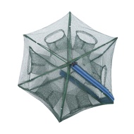 68 Holes Fishing Net Cage Portable Nylon Folding Crab Shrimp Fish Network Portable Crayfish Catcher