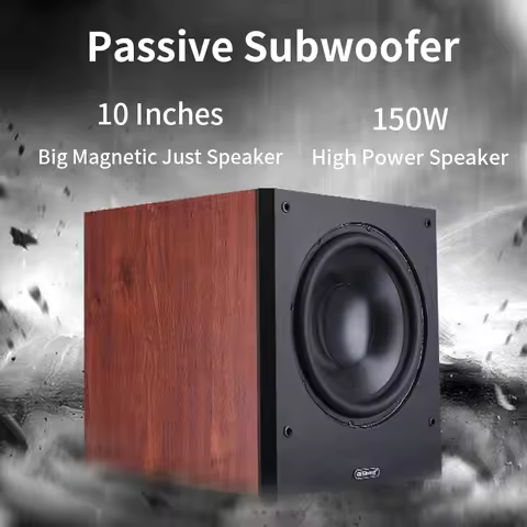 High Power 8-12 Inch Subwoofer Passive HiFi Wooden Subwoofer Home Theater Home Audio Echo Gallery TV