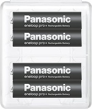 Panasonic Eneloop Pro BK-4HCD/4SA High Capacity Model, Minimum Capacity 930 mAh, 500 Repeats, Made in Japan, AAA Rechargeable Battery, Pack of 4