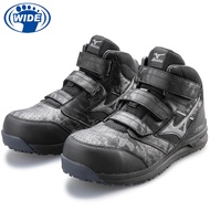 MIZUNO LS II MID 中筒防護鞋 寬楦 輕量化 魔術帶式 魔鬼氈 黏帶 塑鋼工作鞋/ 27cm
