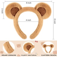 Bear Cosplay Set Bear Headband Bowtie Bear Accessories for Halloween EK2M