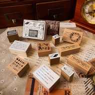 Wooden stamp collection