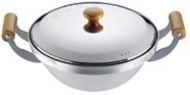 S96-0106 18-8 Stainless Steel Convection Pan with DX Lid, 9.4 inches (24 cm)