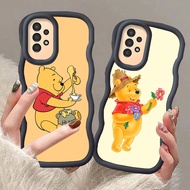 MERAH A-8 Winnie The Pooh Casing for Samsung S25 Ultra A56 A26 A36 5G black red Pink Case