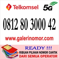 Nomor Cantik Simpati Telkomsel Support 5G Nomer Kartu Perdana 0812 80 3000 42