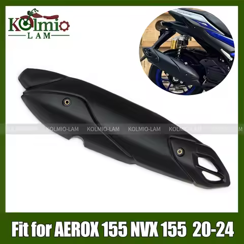 Fit for 2020 - 2024 Yamaha AEROX 155 NVX155 V2 Exhaust Pipe Cover Cowl Protector AEROX155 NVX 155 20