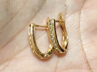 10k sd gold clip earing