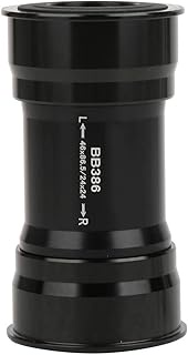 BB386 Press in Bottom Bracket, Aluminum Alloy Mountain Bike Bottom Bracket for 24mm Crankset, Compat
