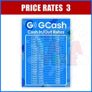 ∭ ① ✌ GCash Cash-in Cash-out Rates Signage