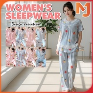 McJoden - LOLITA Piyama Lengan Pendek Baju Tidur Wanita Seluar Tidur Wanita Set Pakaian Wanita Baju 