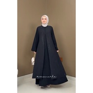 CLOTIVA - Zelmira Premium Muslim Women's Abaya Abaya Dress Muslimah Abaya Dubai Exclusive Abaya Dres