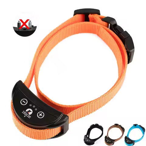Vibrating Dog Collar No-Shock Collar Anti-Barking Dog Training Collar Humane with Vibration and Soun
