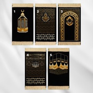 Albeit Mini Kiswah Prayer Rug 35 x 60 CM Thick Soft Travel Gift Children's Prayer Rug