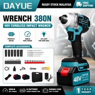 Cordless Impact Wrench 4Ah Battery 380N. 1/2'' 1/4''Driver Battery Impact Drill Screwdriver