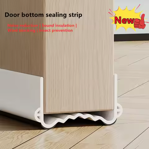 Adjustable Door Bottom Seal Strip Weather Strip Under Door Draft Stopper Thicker Anti-Cold Gap Block