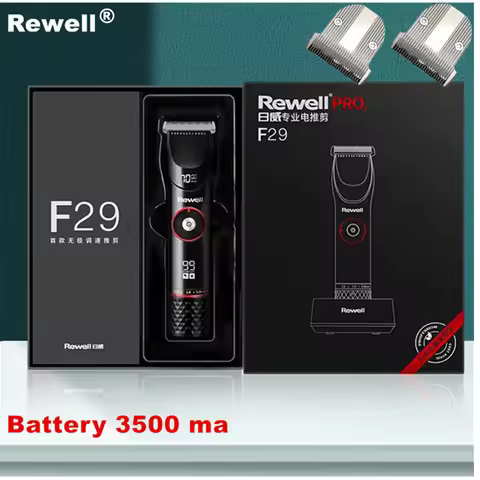 100% Original Rewell F29 Professional electric hair clipper refined steel head hair cutter Black hai
