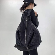 Y2K Millennium Hot Girl Mesh Personalized Backpack Multi Pocket Zipper Street Single Shoulder Handba