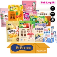 BEBECOOK Korean Baby Snack Teether Probiotics Puff / CornBalls / Double Puff / Rice Sticks / Long St