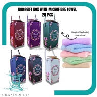 20 PCS Doorgift Box with Towel / Kotak Doorgift dengan Sapu Tangan (VCAN932HF) 20 Pcs