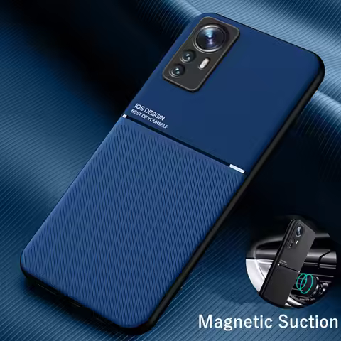 For Xiaomi 12 Lite Case Magnetic Car Holder Leather Phone Cases For Xiomi Mi 12 Lite Mi12 Light 12Li