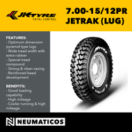 JK Tyre 700-15/12PR Jetrak Light Truck Bias LTB Tires 7.00-15/12PR Made in India