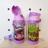 Water Bottle Cute Bear + Neck Strap Water Bottle Strap
