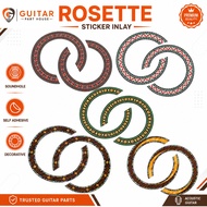 Acoustic Guitar Sticker Rosette Soundhole Inlay Ring | Rosette Sticker Guitar