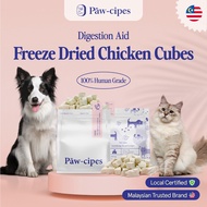 Paw-cipes Freeze Dried Treats Premium Cat/Dog Food - Chicken Cubes (125g/375g)