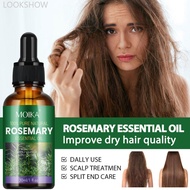 LOOKSHOW Rosemary Essential Oil Hair Care Oils Pure Natural 30ml Hair Essential Oils For Nourish Shi