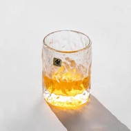 洋酒杯日本進口津輕初雪手工錘紋玻璃杯 威士忌酒杯烈酒杯 耐熱茶杯水杯