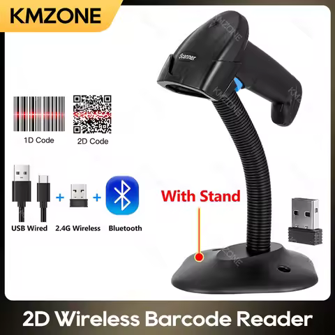 Bluetooth Barcode Scanner qr Code Bluetooth 2d barcode Reader Handheld Barcode Scanner Wireless Port