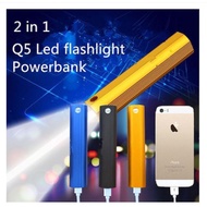 Portable safety torchlight Q5 Powerbank