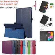 Tablet Case Cover For Samsung Galaxy Tab A 10.1 2019 SM-T510 T515 PU Leather Folio Stand Shockproof Case Cover