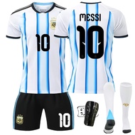 2026 FIFA World Cup Argentina Jersey No. 10 Messi Home & Away Football Shirts for Boys - Team Kit