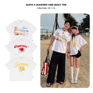Summer Vibe GUPO White T-Shirt Boxy Form Unisex Beach T-Shirt Genuine Local Brand - ATH01