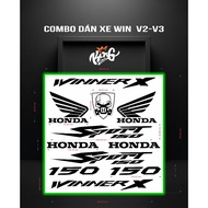 Winner x - winner v3 car sticker