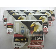 BSO Kaier Super Bright Car Halogen Headlight Bulb H1 H3 H4 H7 H8 2 PCS