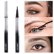 SUAKE Star Eyeliner, Waterproof, Sweat-proof, Long-lasting, No Smudge, Novice Liquid Eyeliner Pen Black