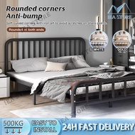 Iron bed steel frame bed bedroom bed metal bed frame modern simple single bed/double bed/queen bed size