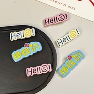 Creative Funny Text Hair Clip Cute Letter Students Clip for Hair Sweet Girl Hairclip for Woman Fring