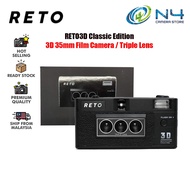 RETO 3D Classic 35mm Film Camera Classic Edition Built-In Flash Film Reload RETO3D Film Camera