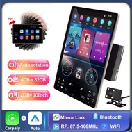 Universal 2DIN 10Inch Rotating Android Headunit Car Stereo Android Touch Screen Car Multimedia Rotat